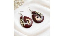 Hot Sale Painting Wood Earrings Originally Design